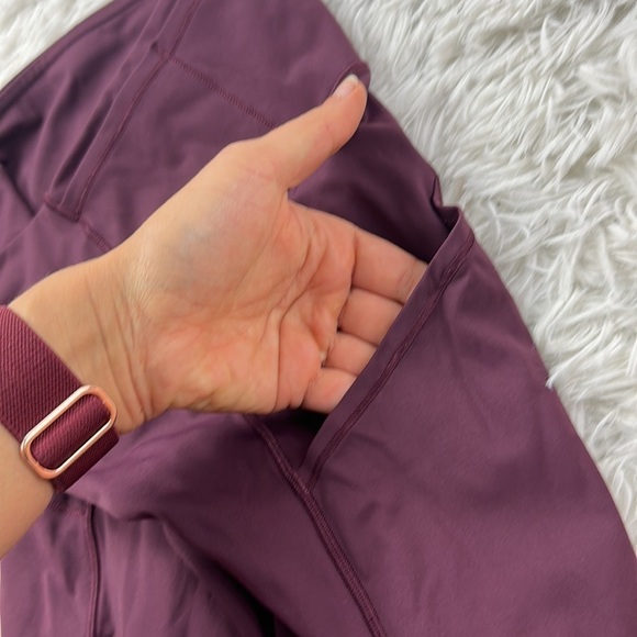 Lululemon Fast & Free Crop II (Nulux 19"") Dark Adobe - Picture 5 of 7